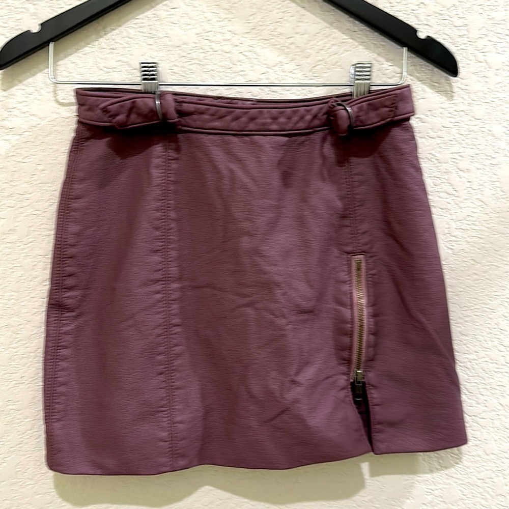Free People Faux leather skirt in size 2 Host pick